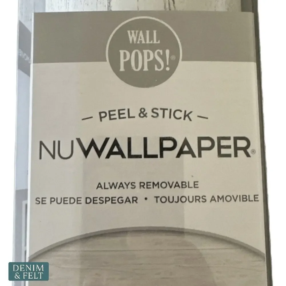 NuWallpaper Shiplap White Peel & Stick‎ Removable Wallpaper Roll 20.5”x18’ NEW